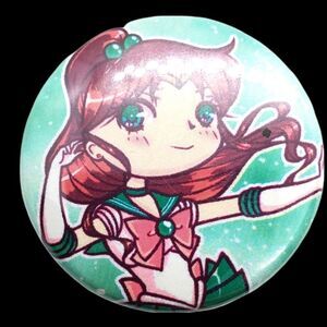 Sailor Moon Sailor Jupiter Button Pin